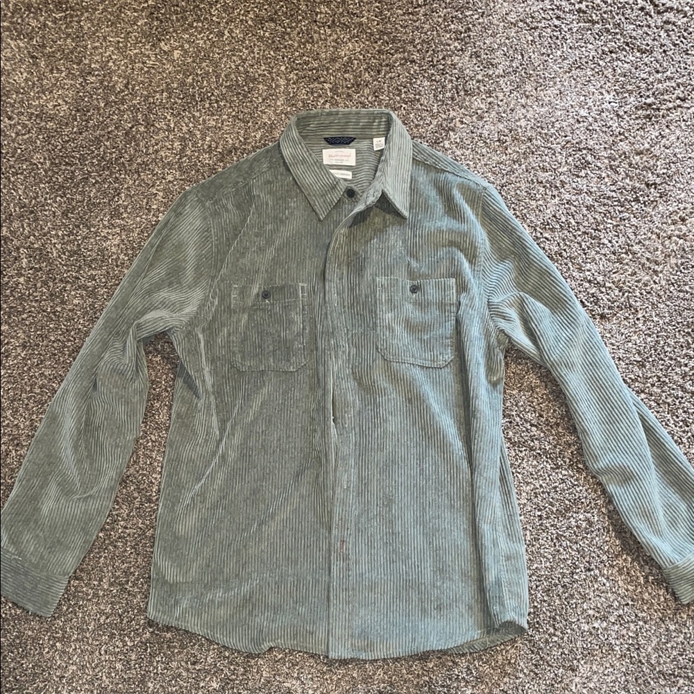 Weatherproof Vintage Corduroy Shirt in Green